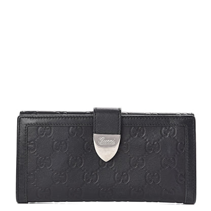 Gucci Guccissima Continental Wallet Black 1 of 16