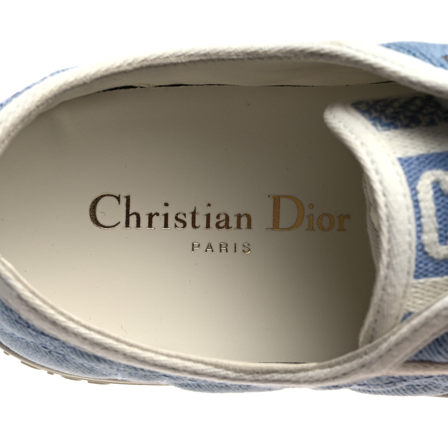 Christian Dior Denim Cannage Walk'N'Dior Low Top Sneakers 37 Dynamic Blue 6 of 9