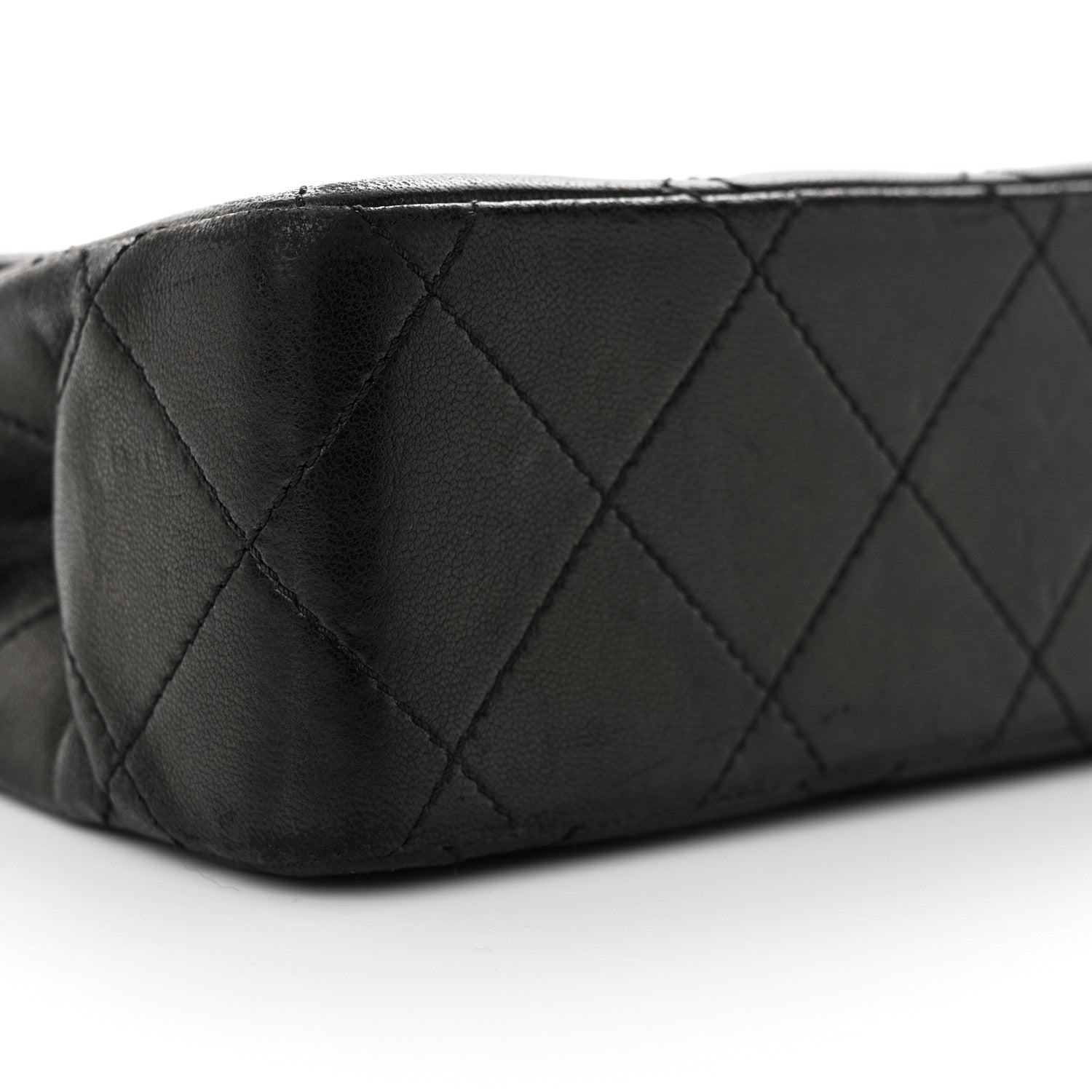 Chanel Lambskin Quilted Medium Double Flap Bag Black 10 of 11