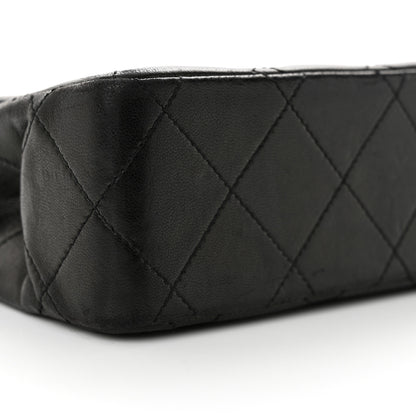 Chanel Lambskin Quilted Medium Double Flap Bag Black 10 of 11