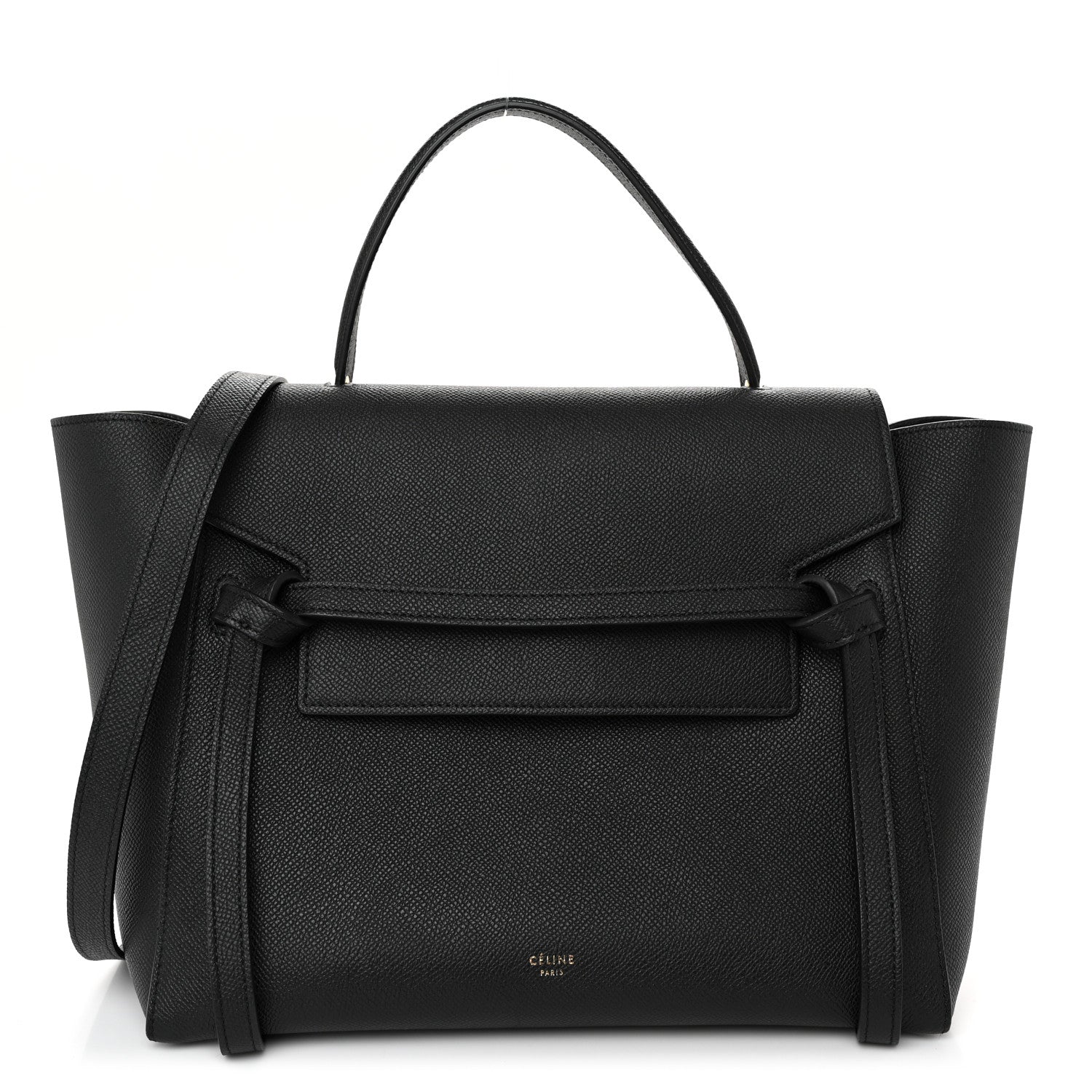 Celine Grained Calfskin Mini Belt Bag Black 1 of 10
