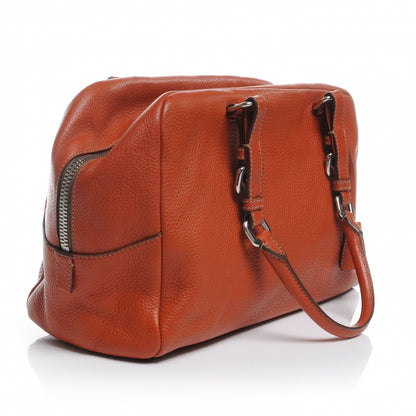Prada Vitello Daino Bauletto Bowler Rame 3 of 10
