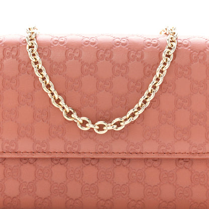 Gucci Guccissima Dice Chain Wallet Nude Pink 7 of 10