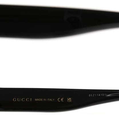 Gucci Acetate Round GG Sunglasses GG0319S Black 5 of 8