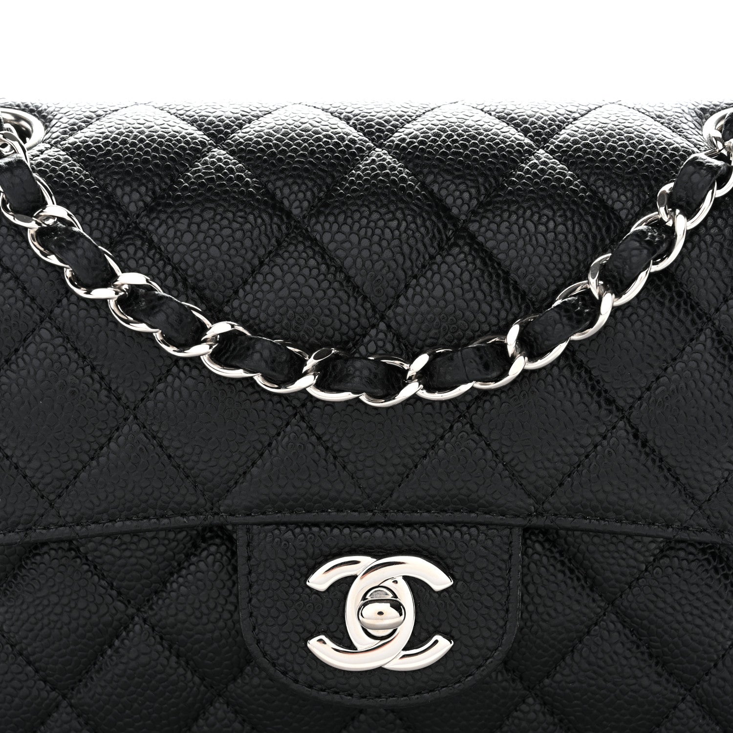 Chanel Caviar Quilted Small Double Flap Black 21 of 31