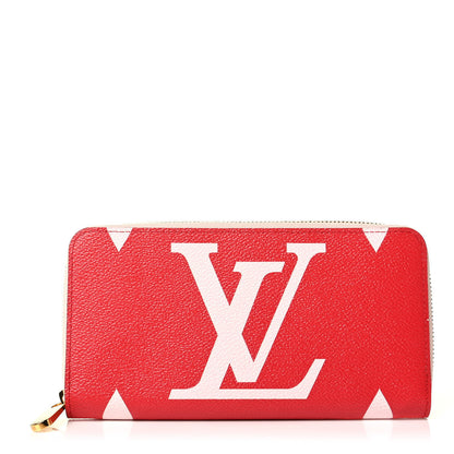 Louis Vuitton Monogram Giant Zippy Wallet Rouge Rose 1 of 5