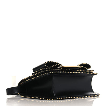 Salvatore Ferragamo Calfskin Studded Mini Vara Bow Rainbow Crossbody Bag Black 4 of 8