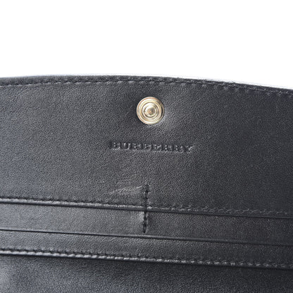 Burberry Calfskin Haymarket Check Henley Wallet Black 6 of 8