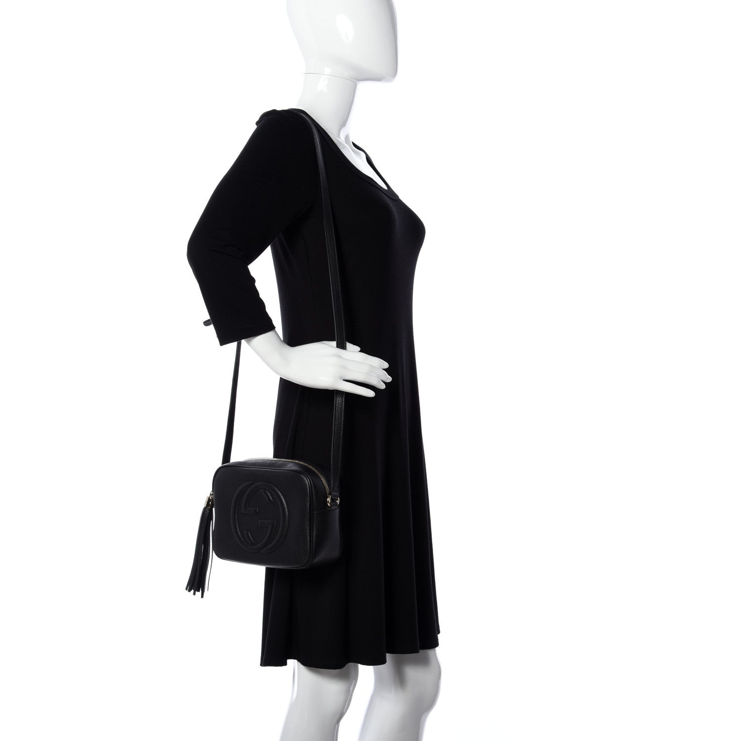 Gucci Pebbled Calfskin Small Soho Disco Bag Black 2 of 11