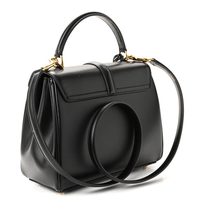 Celine Satinated Calfskin Small 16 Top Handle Bag Black 3 of 11