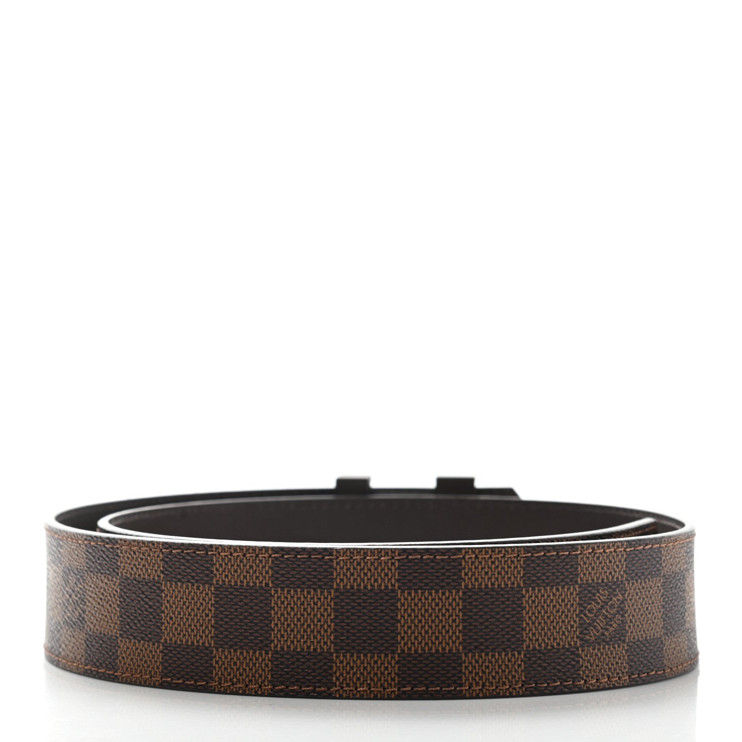 Louis Vuitton Damier Ebene 40mm LV Initiales Belt 85 34 2 of 7