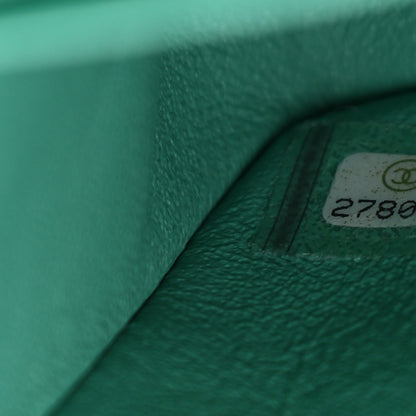 Chanel Lambskin Quilted Small Double Flap Green 6 of 9