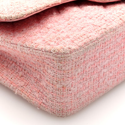 Chanel Tweed Medium Double Flap Pink 9 of 12