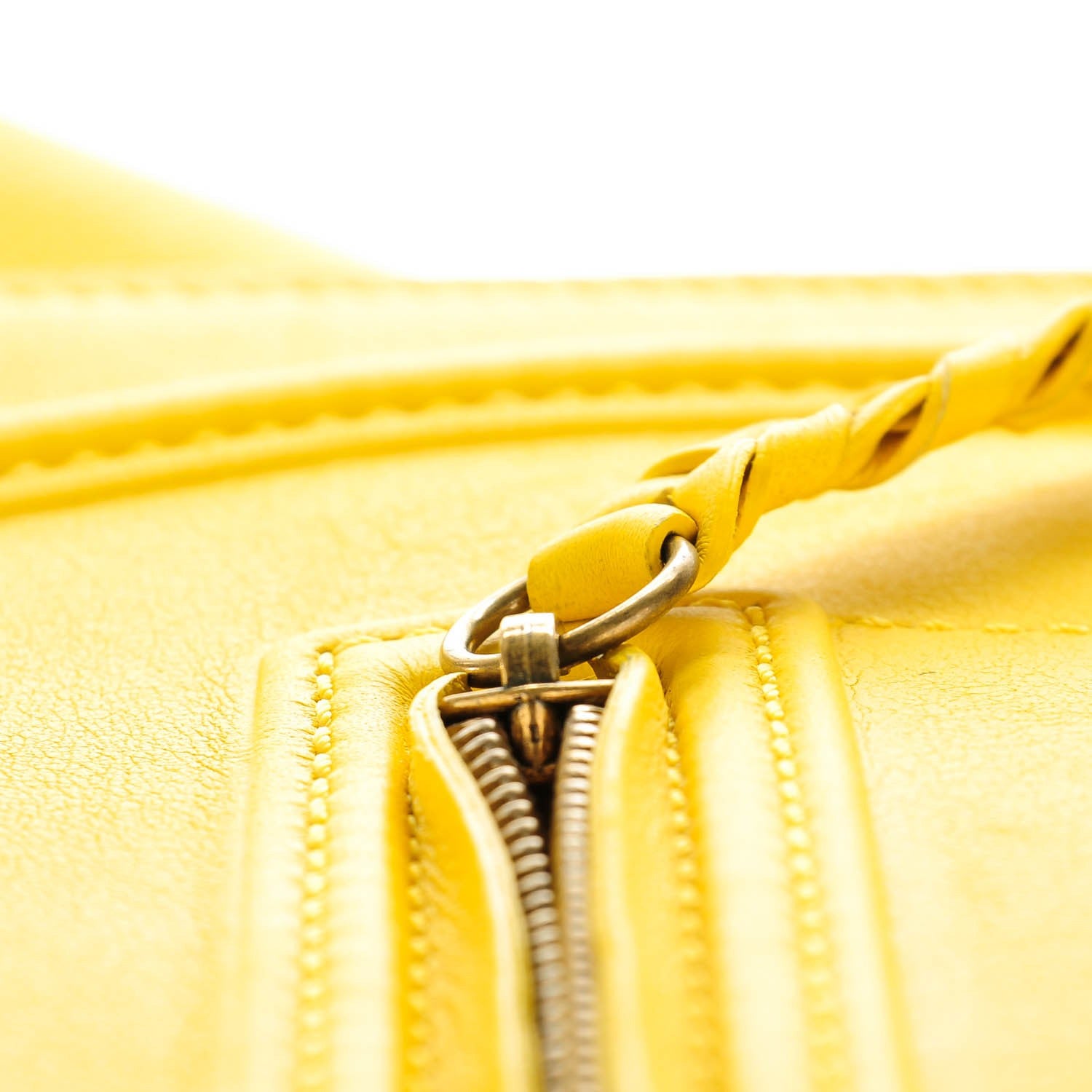 Celine Supple Calfskin Medium Phantom Luggage Sun Yellow 8 of 8