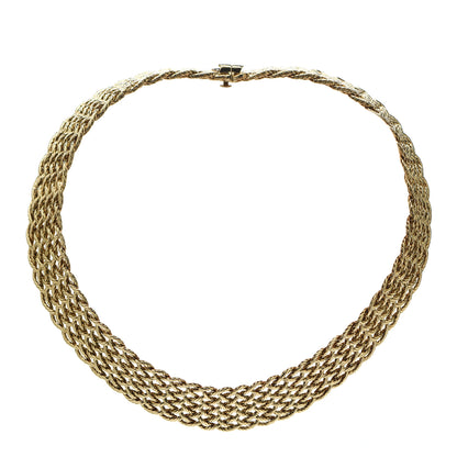 Buccellati 18K Yellow Gold Crepe de Chine Necklace 1 of 3