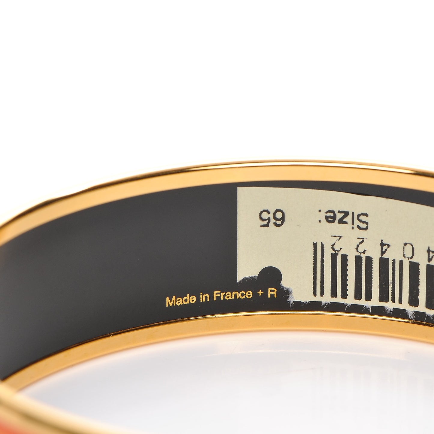 Enamel Printed Wide Balcons du Guadalquivir Bracelet 65 Promenade Orange