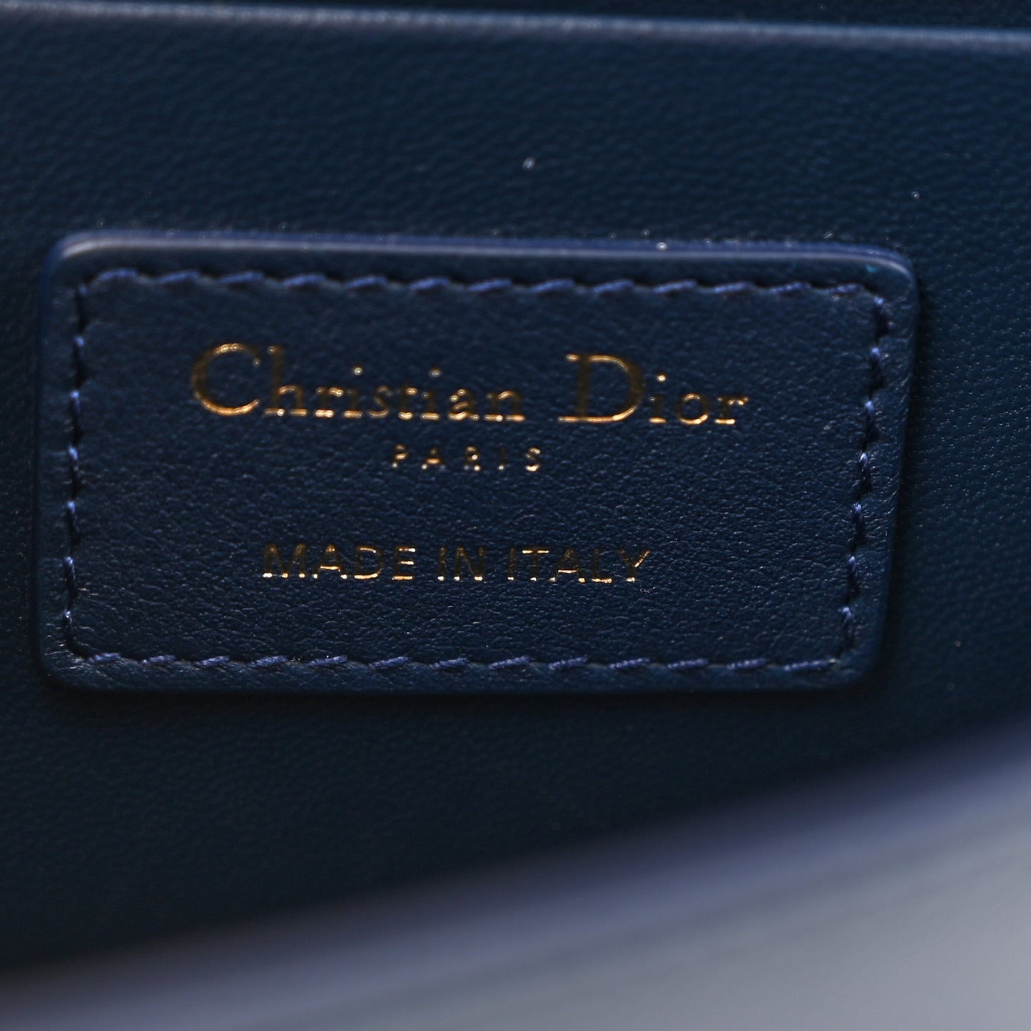 Calfskin 30 Montaigne East West Chain Flap Bag Blue