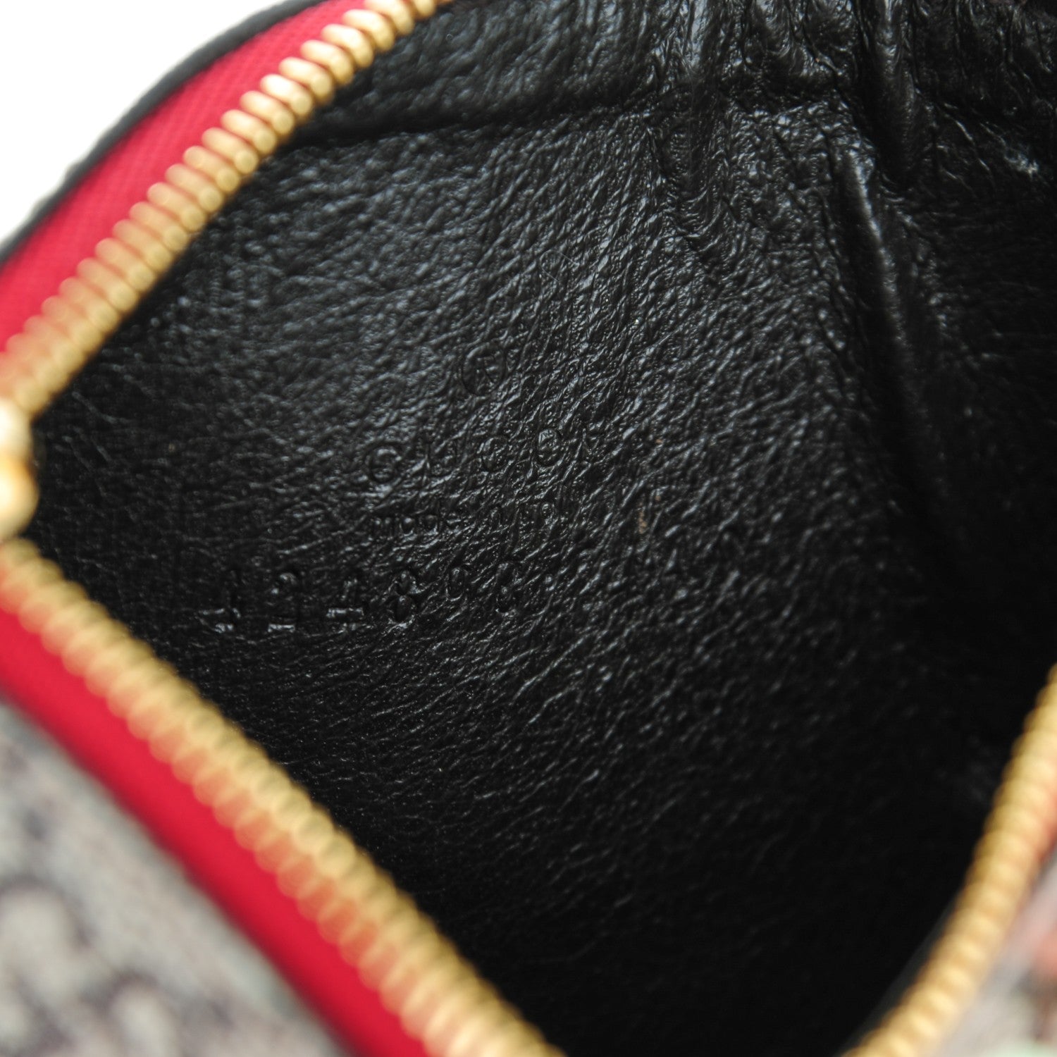 Gucci GG Supreme Monogram Tian Key Case Beige Multicolor Red 6 of 6