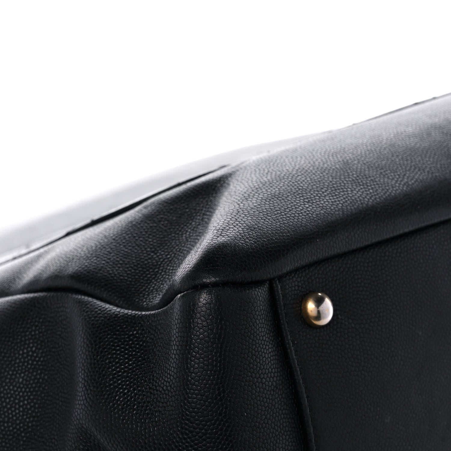Chanel Grained Calfskin Stitched Lady Coco Top Handle Tote Black 11 of 16