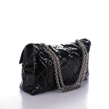Chanel Vinyl Quilted XXL Reissue Flap Black 3 of 9