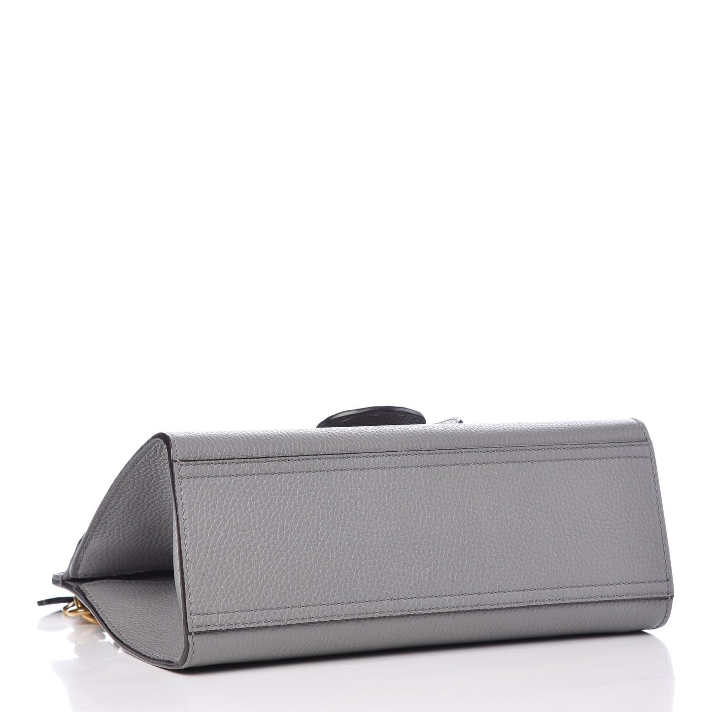 Cellarius Calfskin Mini GG Marmont Top Handle Bag Deep Grey