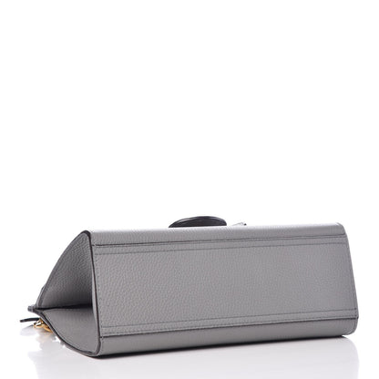 Gucci Cellarius Calfskin Mini GG Marmont Top Handle Bag Deep Grey 4 of 7