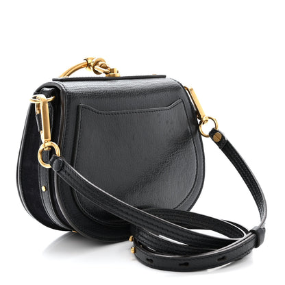 Chloe Calfskin Suede Small Nile Bracelet Bag Black 3 of 12