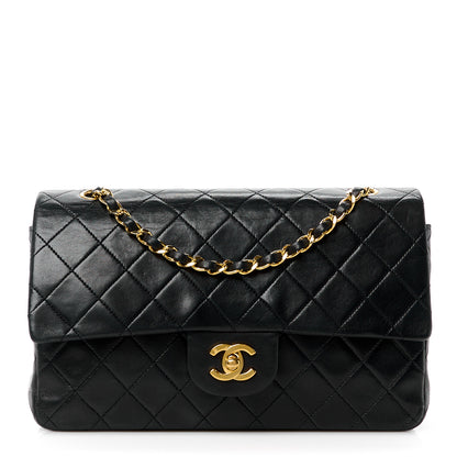 Chanel Lambskin Quilted Medium Double Flap Black 1 of 13