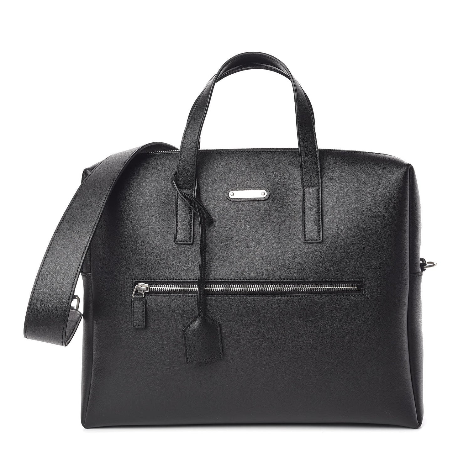 Calfskin Bold Briefcase Black