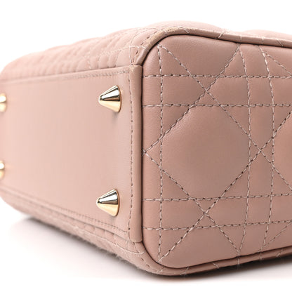 Christian Dior Lambskin Cannage Small My ABCDior Lady Dior Fard 10 of 11