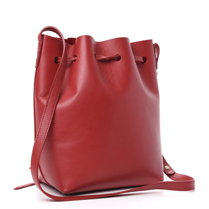 Mansur Gavriel Calfskin Mini Bucket Bag Flamma 3 of 10