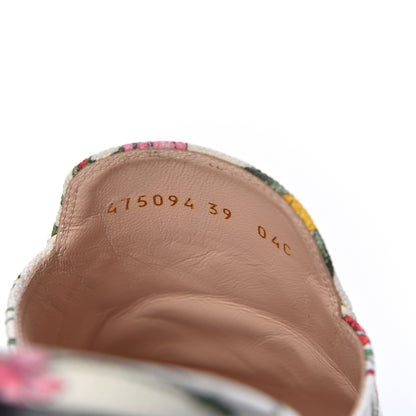 Gucci Canvas Flora Womens Princetown Slippers 39 White Multicolor 11 of 19