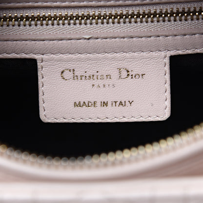 Christian Dior Lambskin Cannage Medium Lady Dior Light Pink 5 of 13