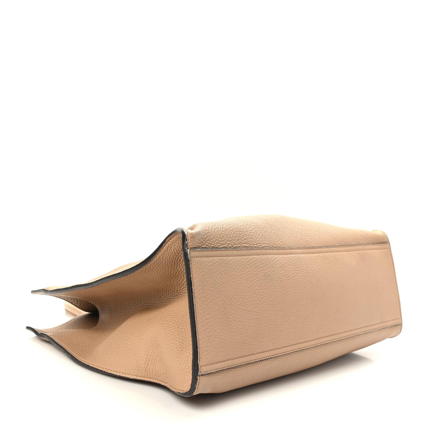 Soft Calfskin Medium Jackie Top Handle Bag Beige