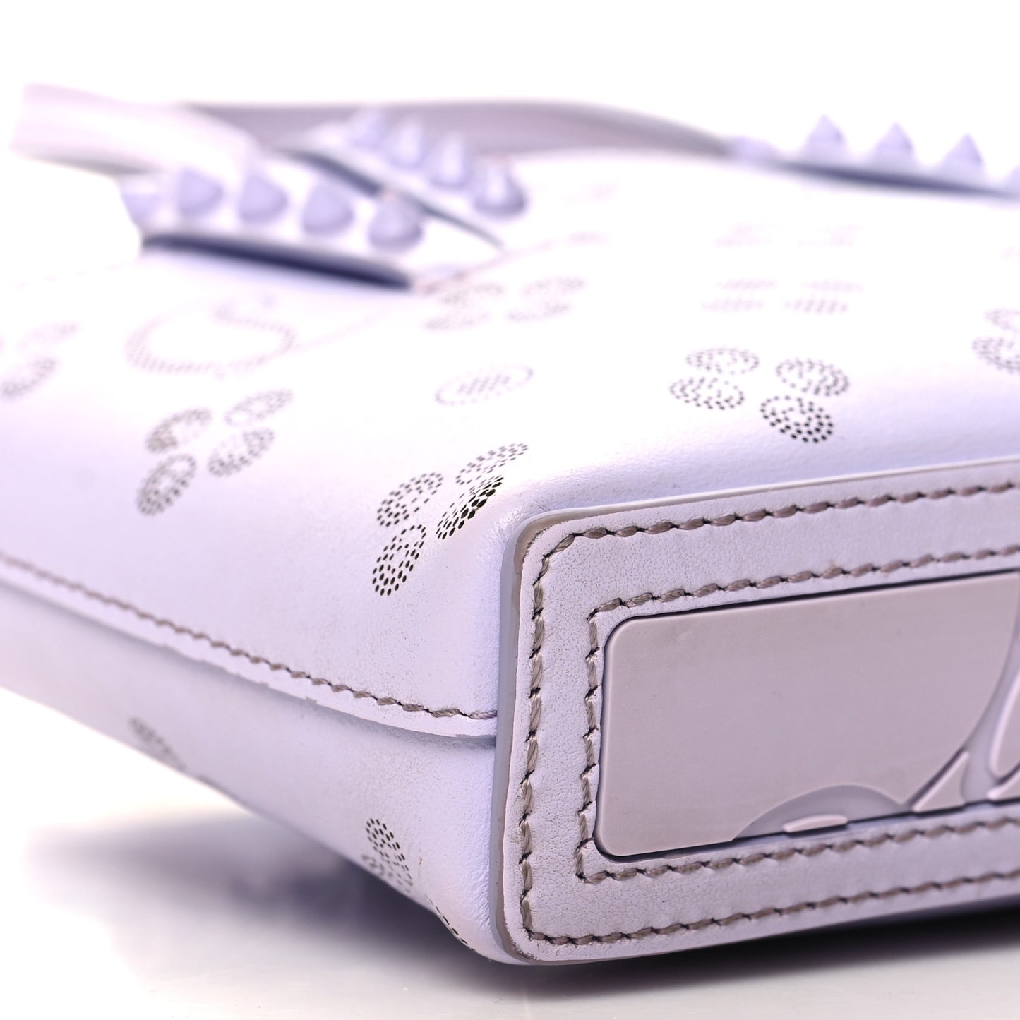 Calfskin Loubinthesky Mini East West Cabata Tote Lavender