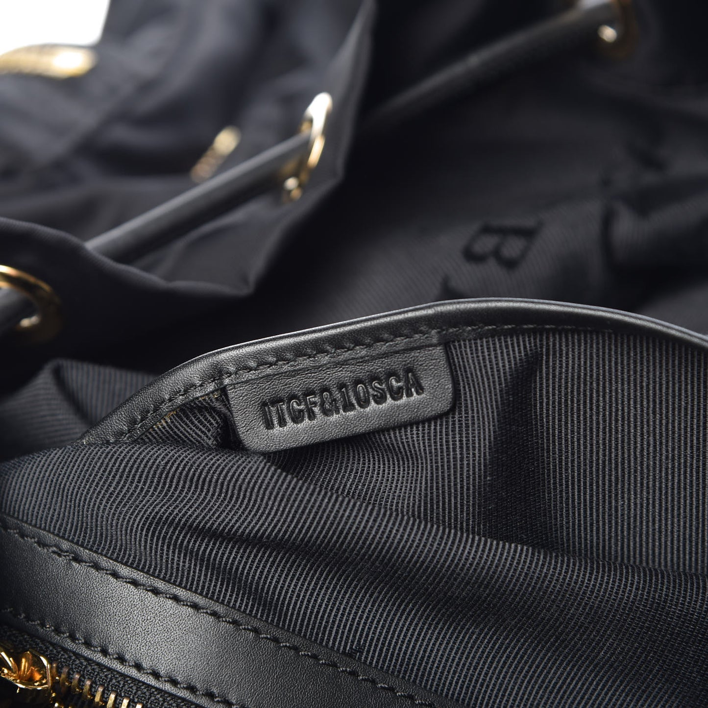 Nylon Medium Rucksack Backpack Black
