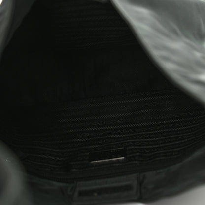 Prada Tessuto Nylon Hobo Black 4 of 11