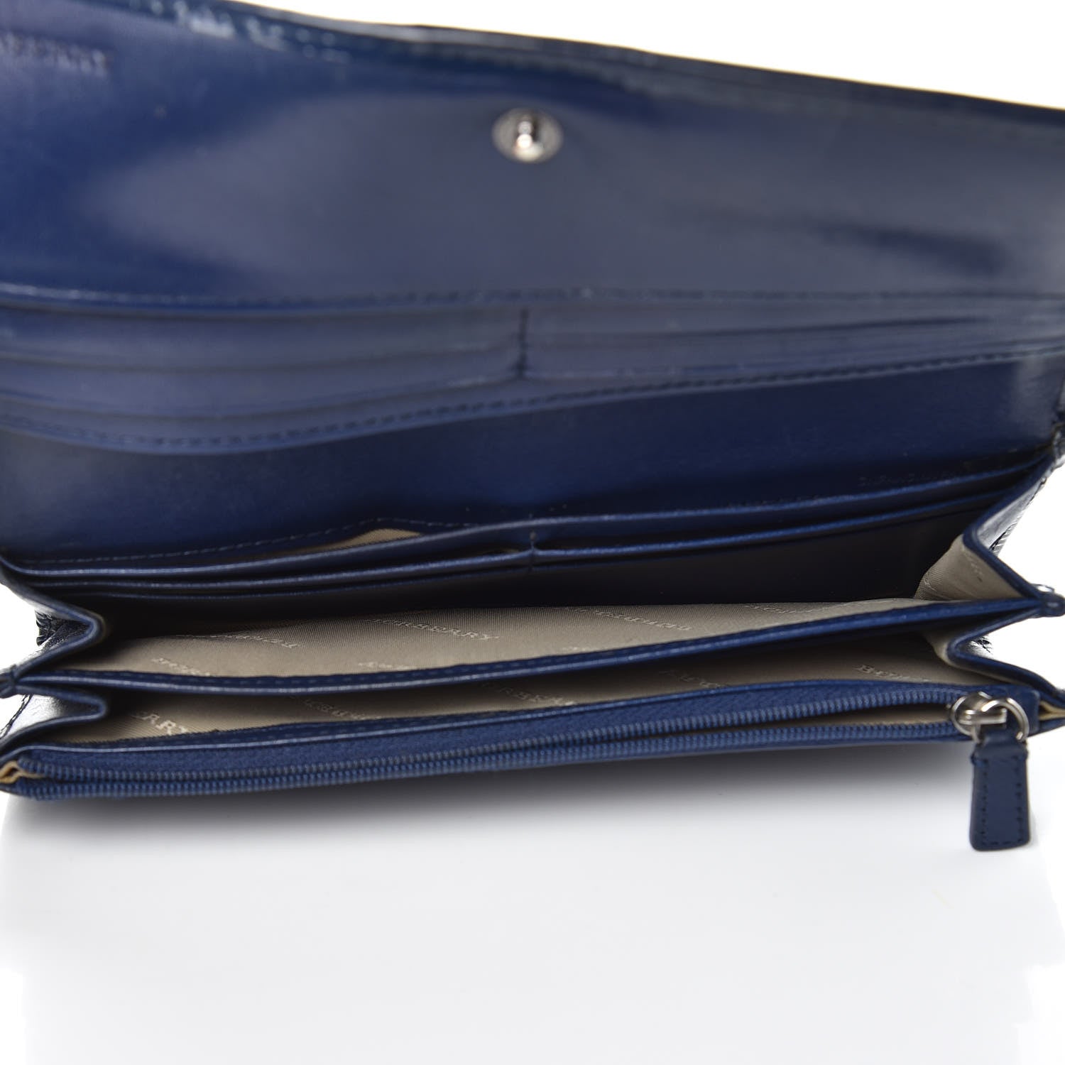 Burberry Supernova Check Penrose Continental Wallet Blue 5 of 16