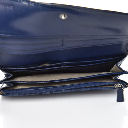Burberry Supernova Check Penrose Continental Wallet Blue 5 of 16