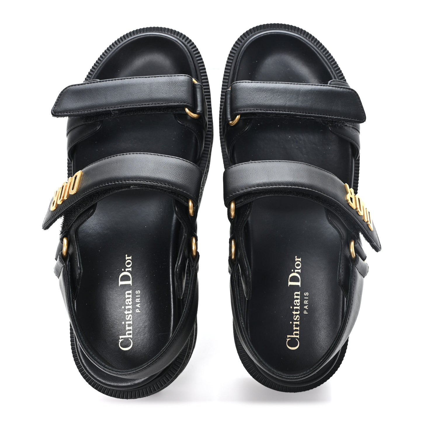 Lambskin Dioract 10mm Sandals 38 Black