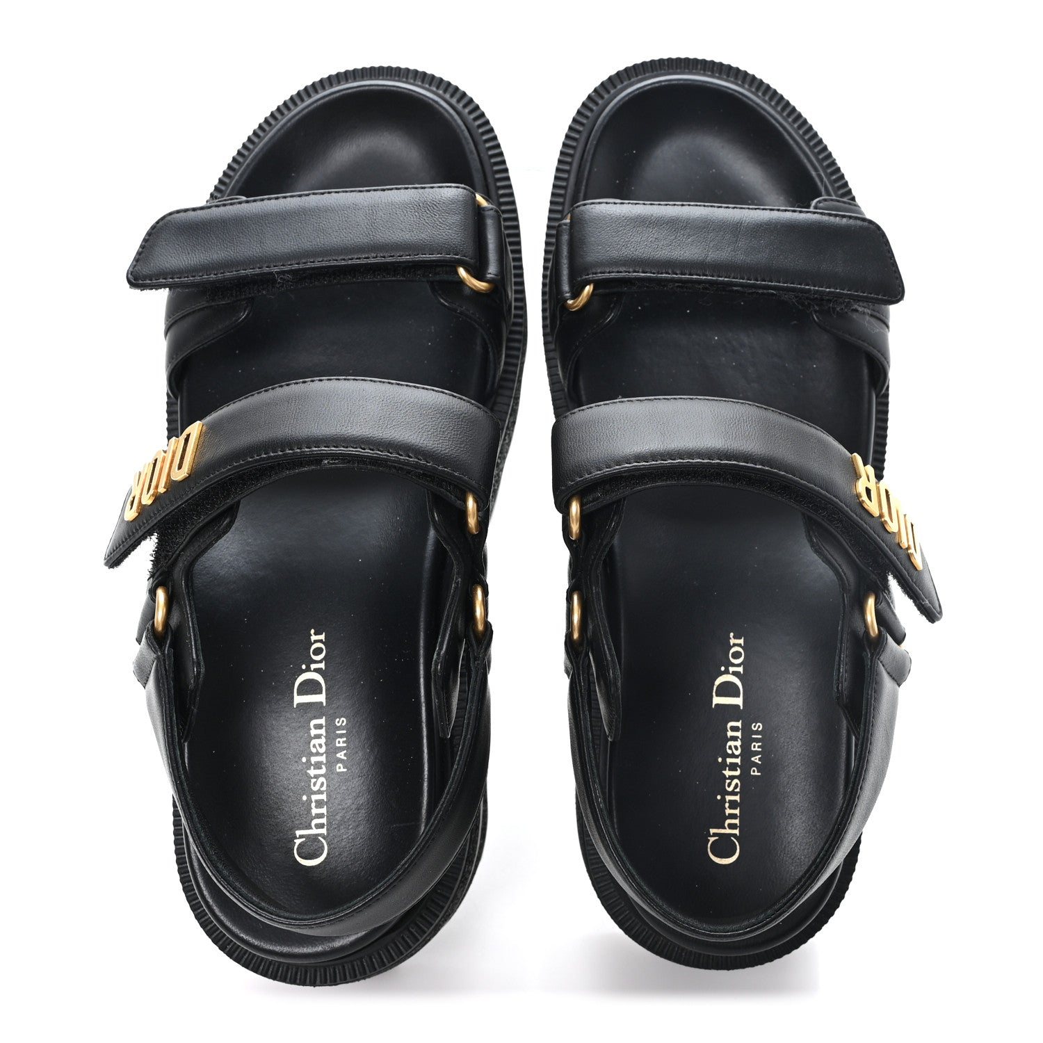 Christian Dior Lambskin Dioract 10mm Sandals 38 Black 2 of 9