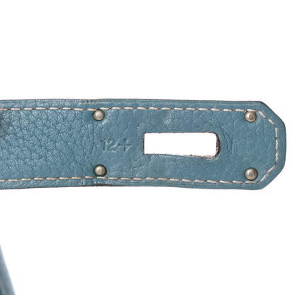 Hermes Taurillon Clemence Jypsiere 37 Blue Jean 9 of 15