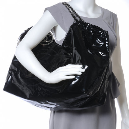 Chanel Vinyl XL Coco Cabas Black 2 of 8