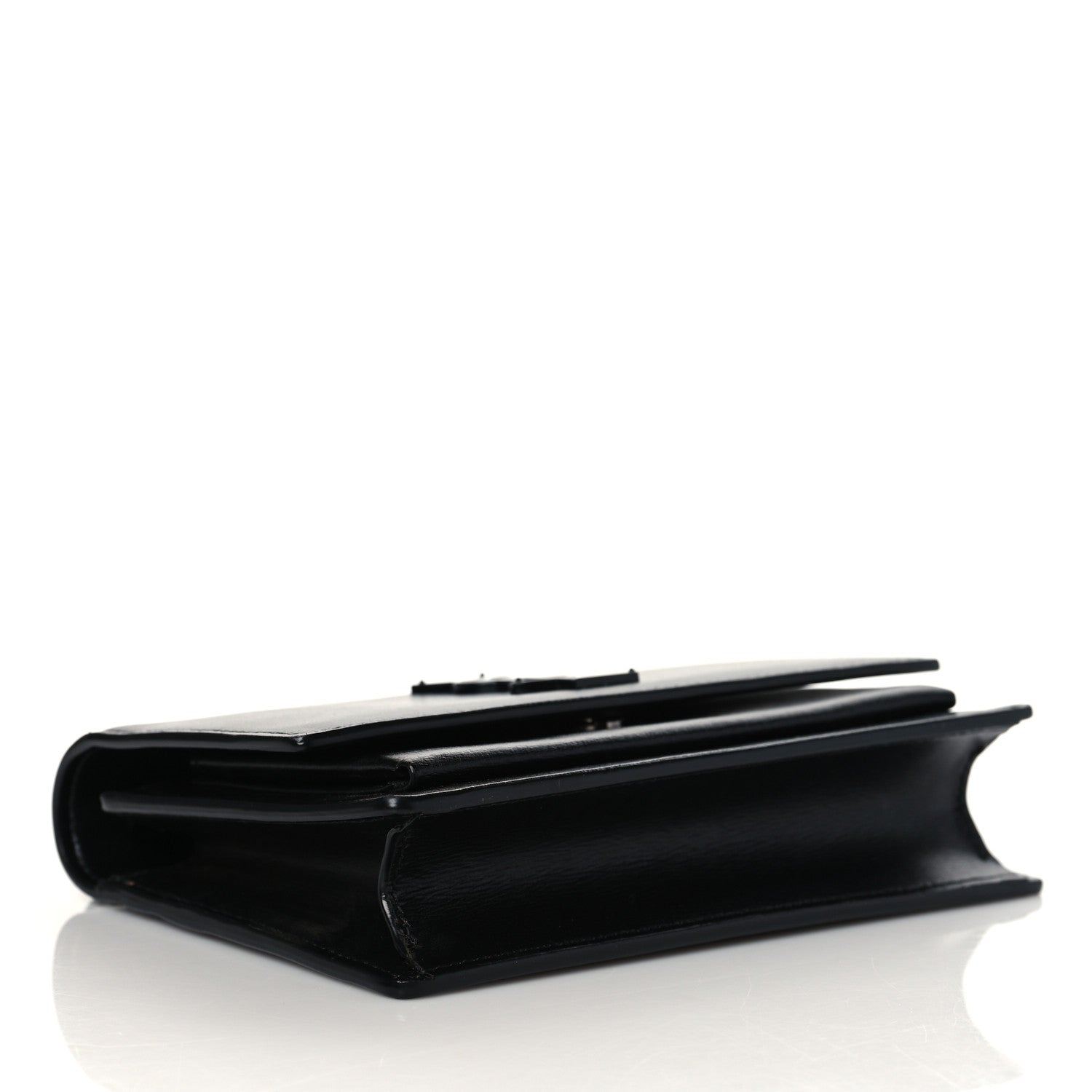 Saint Laurent Calfskin Monogram Sunset Chain Wallet Black 3 of 10