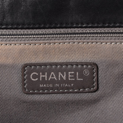 Chanel Iridescent Calfskin Glint Accordion Flap Black 7 of 8