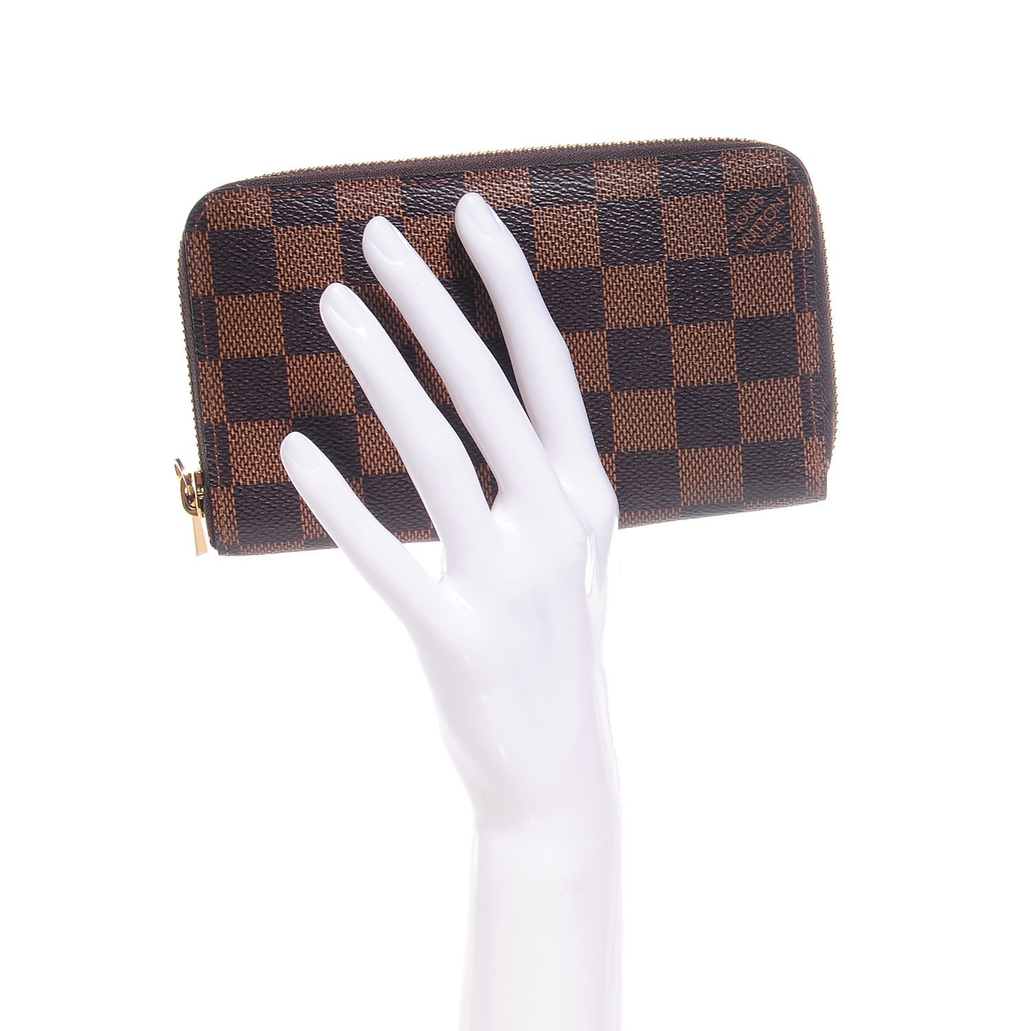 Louis Vuitton Damier Ebene Zippy Compact Wallet 2 of 8