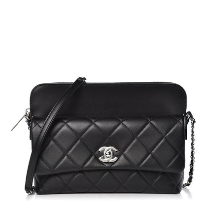 Chanel Calfskin Quilted Crossbody Bag Black 1 of 9