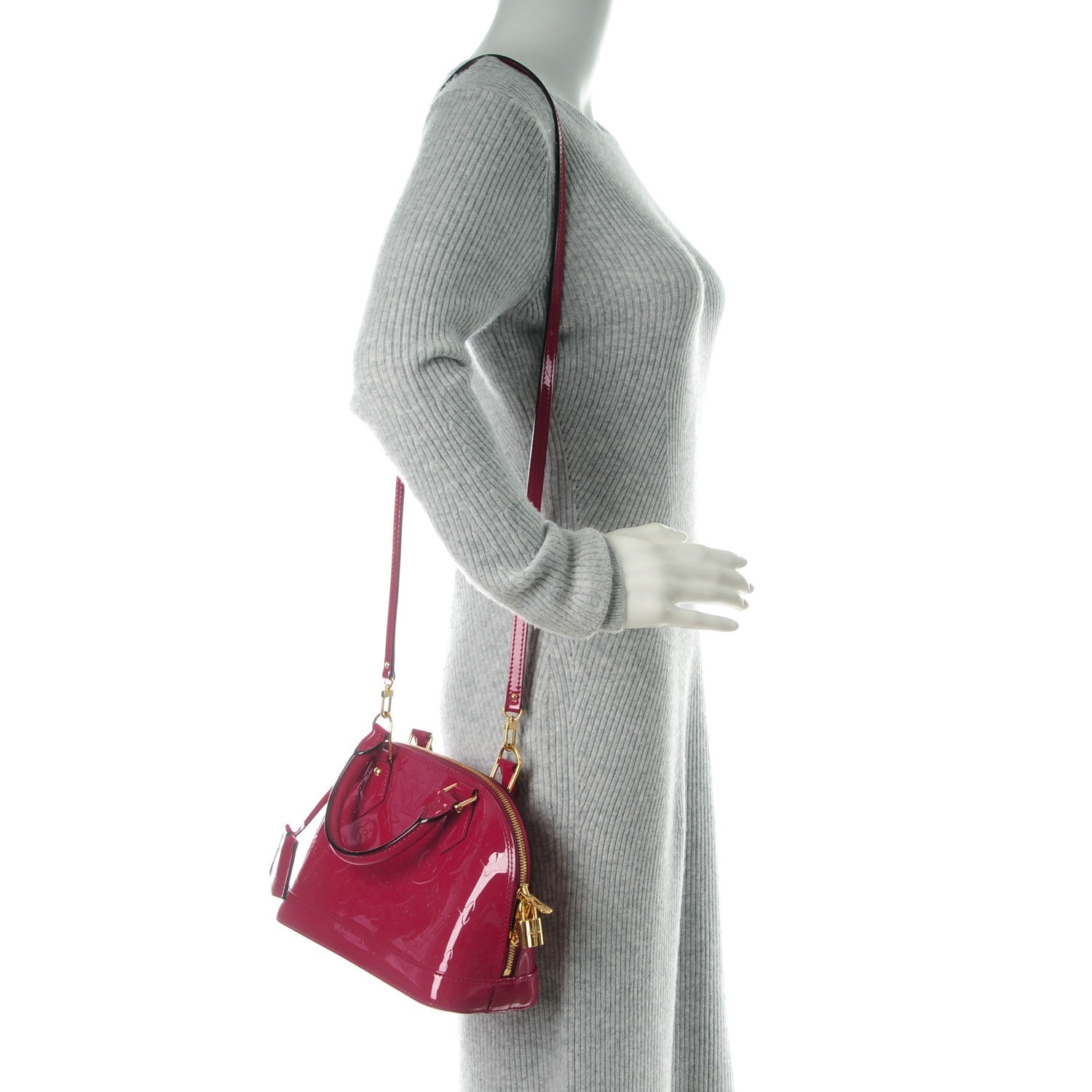 Louis Vuitton Vernis Alma BB Rose Indien 2 of 7