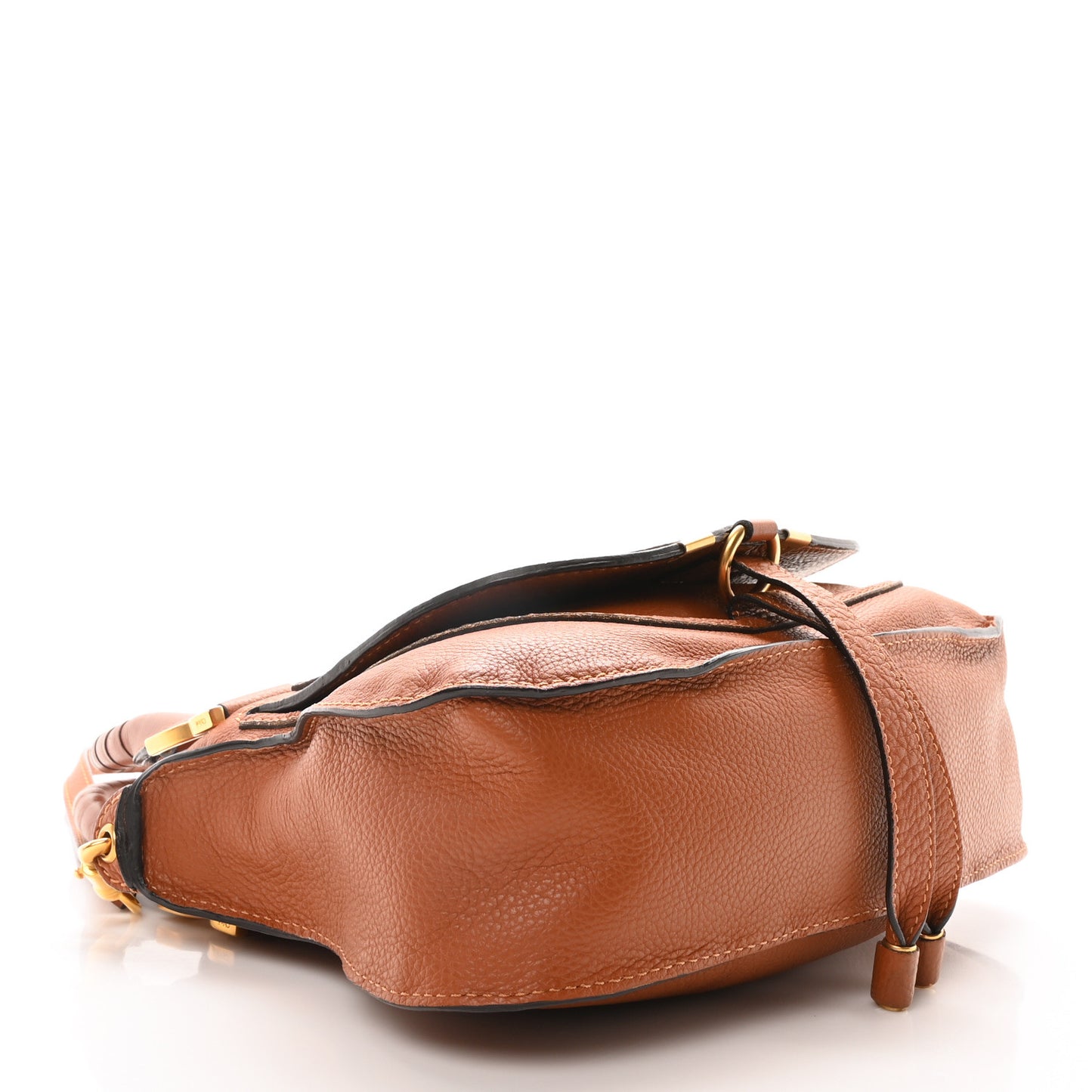 Calfskin Small Marcie Satchel Tan