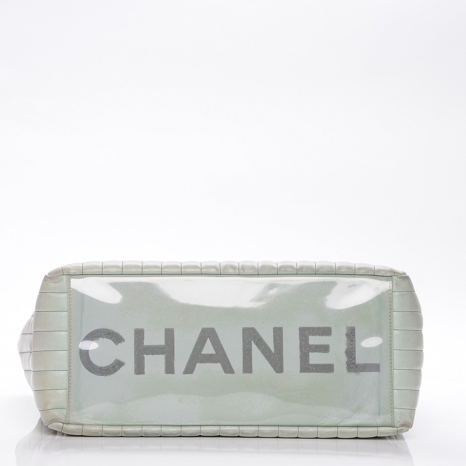 Chanel Lambskin Vertical Quilted Large Mademoiselle Tote Light Green 5 of 14